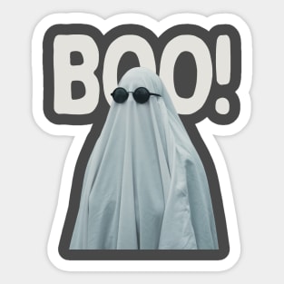 Cool Boo Funny Scary Minimalist Sticker